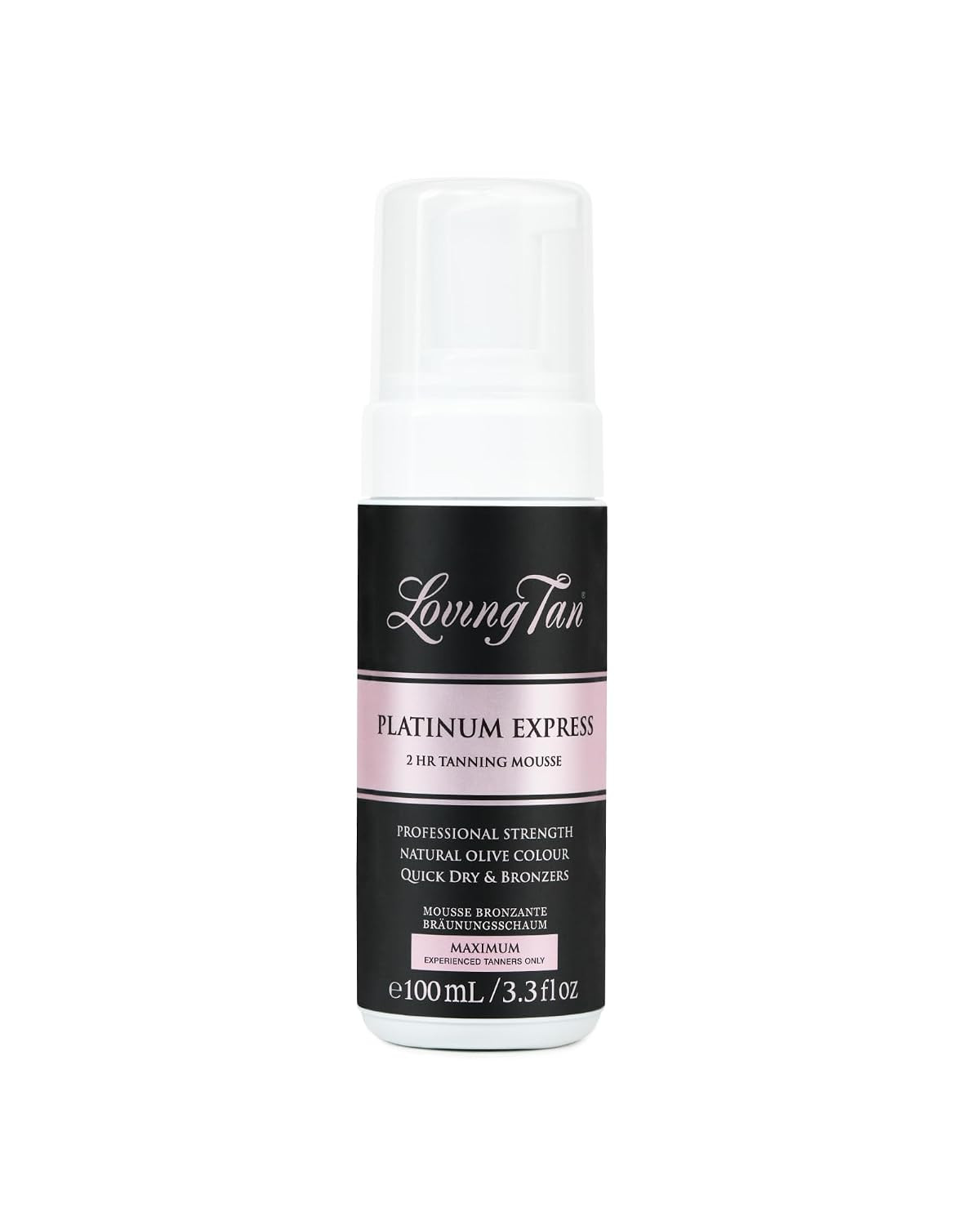 Loving Tan Platinum 2 HR Express Mousse, Darkest Shade Yet - Streak Free, Professional Strength S... | Amazon (US)