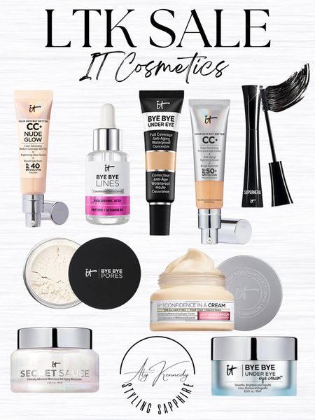 It cosmetics beauty sale, cc foundation, moisturizer, secret sauce, mascara

#LTKbeauty #LTKsalealert #LTKSale