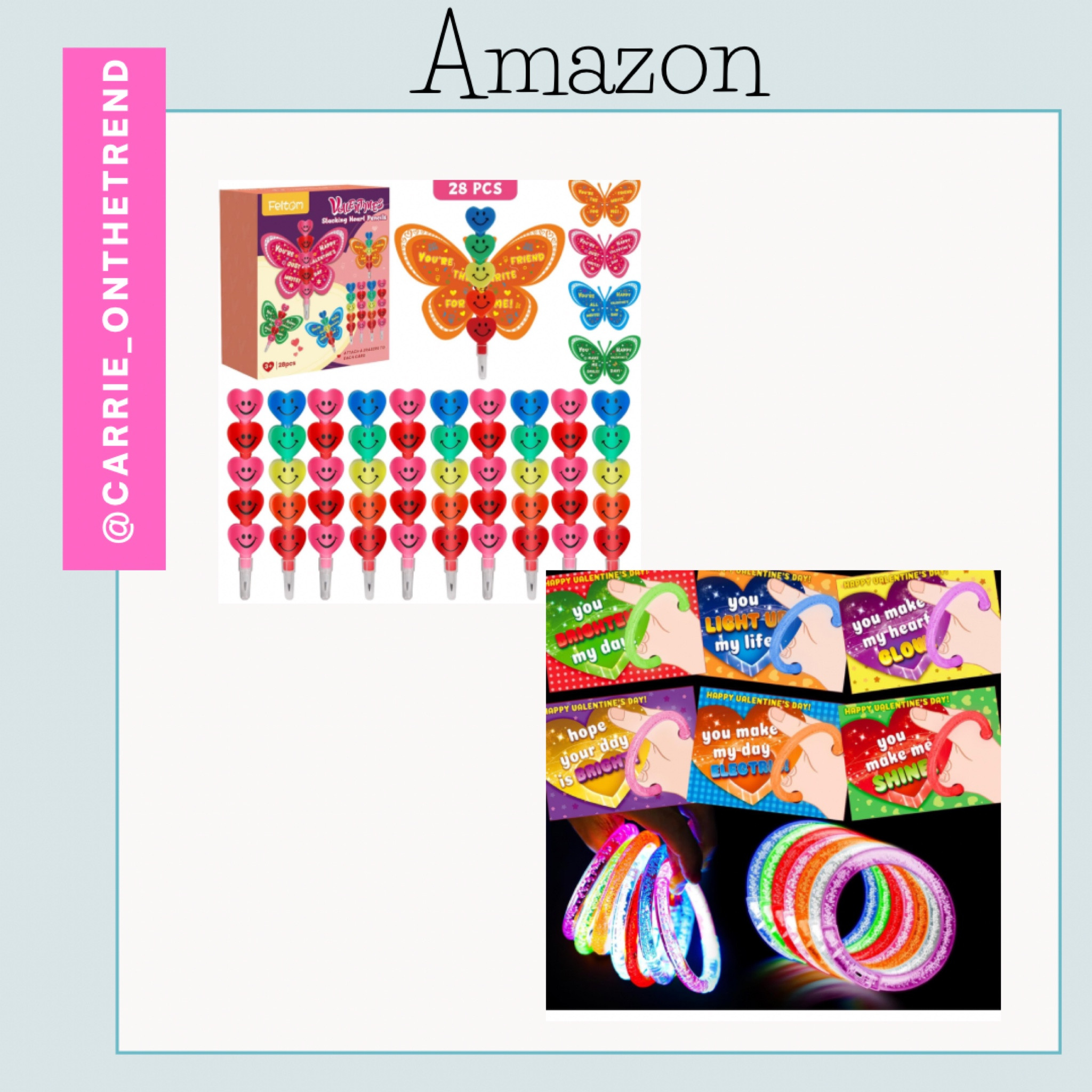 I usually make my own treat bags for class valentines but I went easy this year. The girls picked these. Comes in a pack of 28 so I am all done. Just have add names. 

#LTKSeasonal #LTKparties #LTKMostLoved