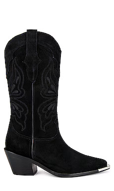 Lola Cruz Jolene Boot in Black from Revolve.com | Revolve Clothing (Global)