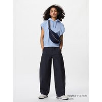 Uniqlo - Jersey Barrel Leg Trousers - Navy - XXL | UNIQLO (UK)