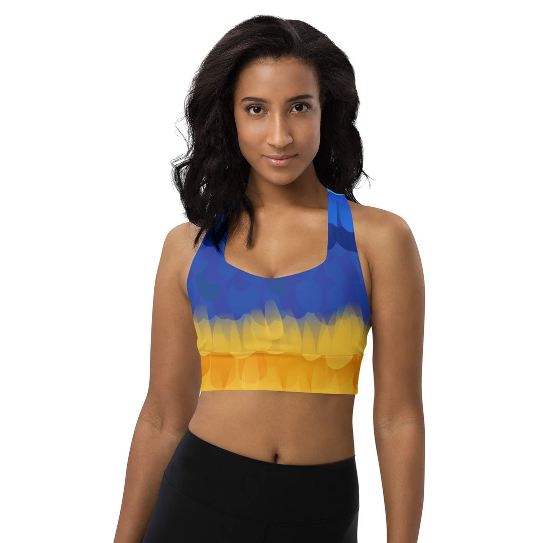 The Exotic Bird Adventure is Out There up Running Costume Longline Sports Bra - Etsy | Etsy (US)