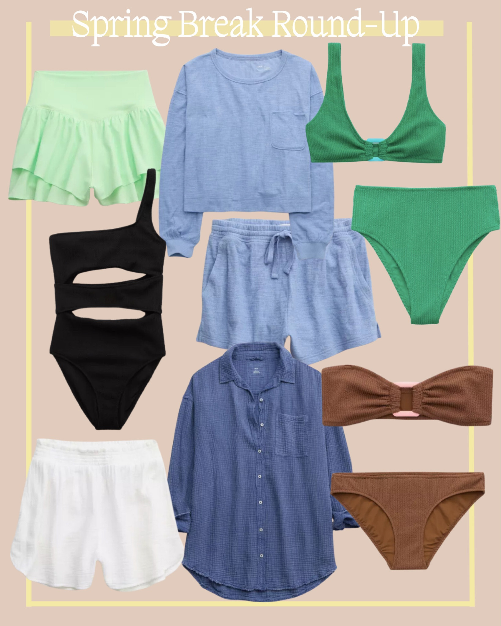 Aerie haul for spring break ☀️ 

#LTKswim #LTKsalealert #LTKSeasonal