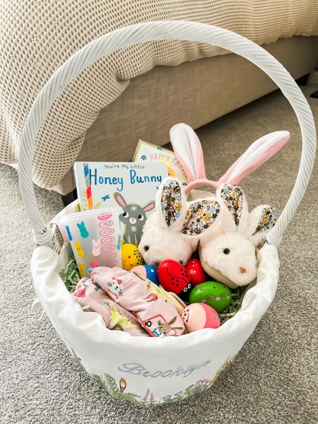 Getting Easter Bunny ready! 🐰🐰

Kids. baby. Easter Basket. Easter Bunny. Bunny Slipper. Easter pjs. Easter pajamas. Easter book. 

#LTKunder50 #LTKbaby #LTKkids
