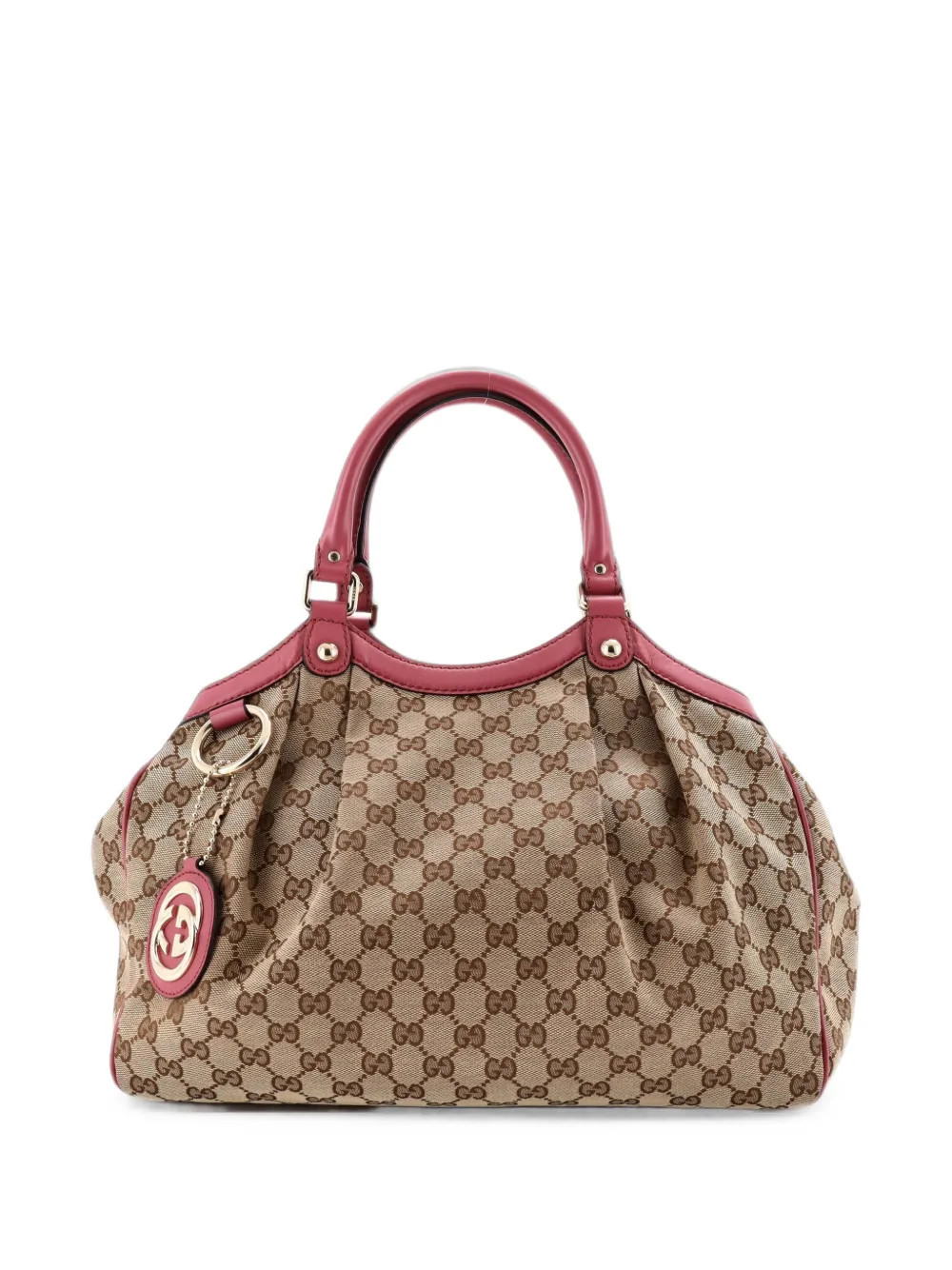 Gucci Pre-Owned Sukey GG Canvas with Leather Medium tote bag - Pink | Farfetch Global