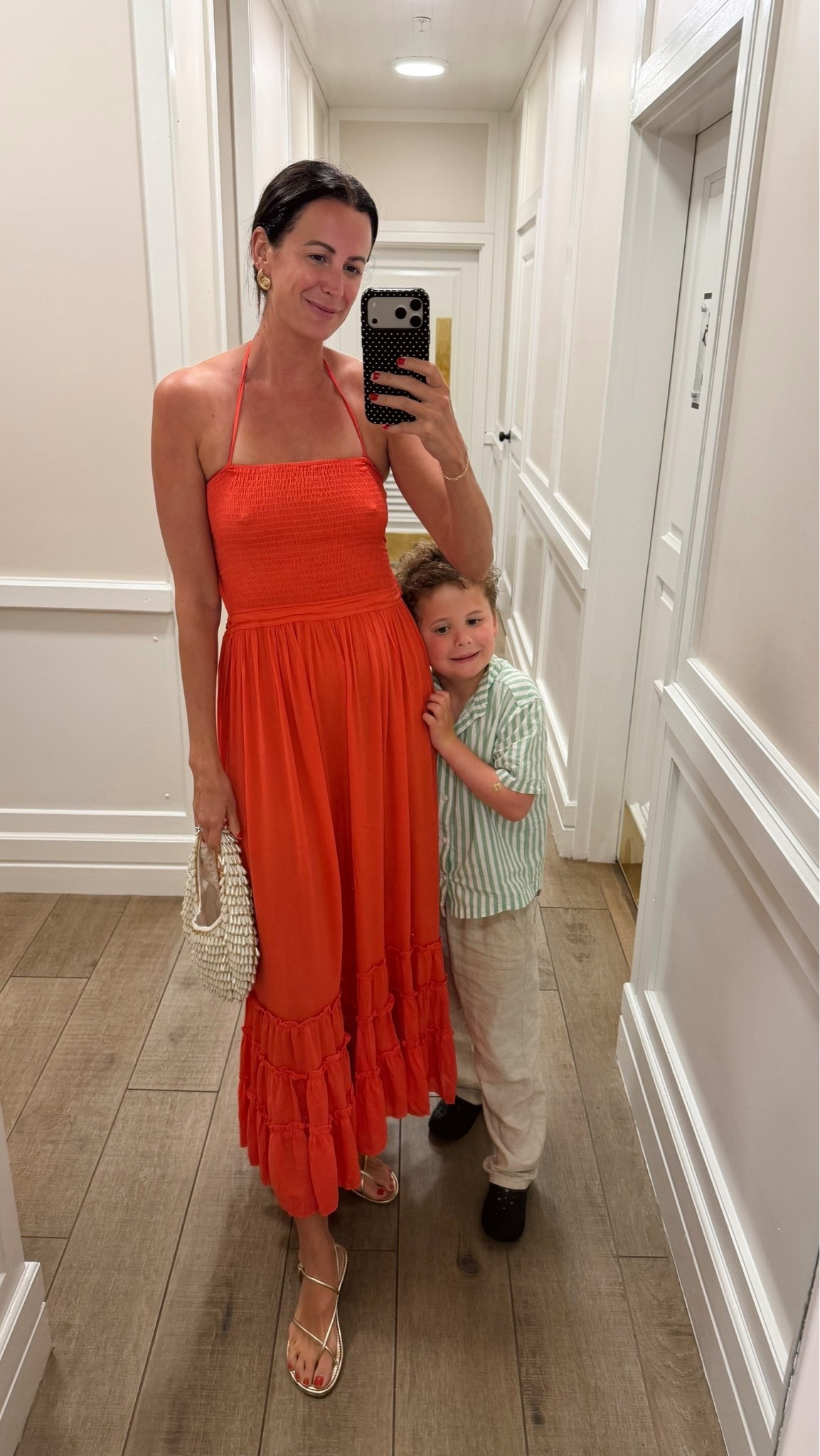 This maxi dress has a cute open back and is super easy to wear! I also have it in white!

#LTKootd #LTKmomlife #LTKTall
