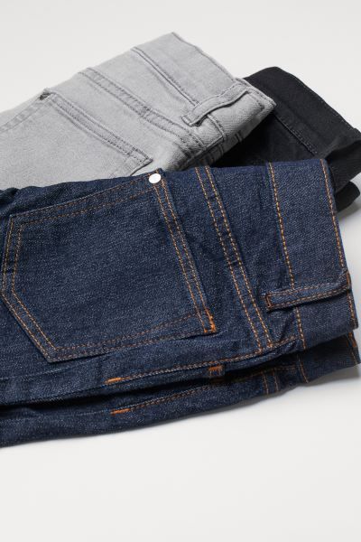Slim-fit jeans in various colors of stretch denim. Adjustable elasticized waistband and zip fly w... | H&M (US + CA)