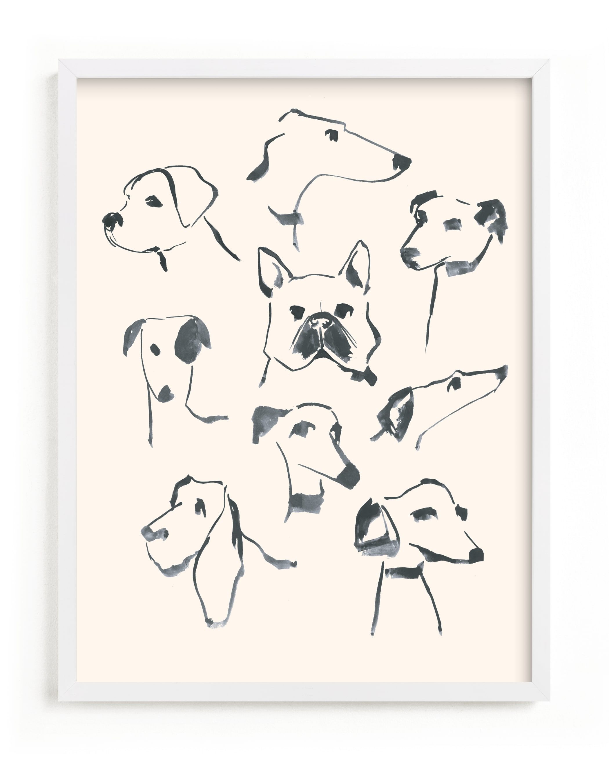 "Dog study" - Kids Open Edition Non-custom Art Print by Teju Reval. | Minted