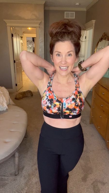 The only active sports bra I will wear! 

I am a 32 DDD and wear a size: LUXE 

#LTKVideo #LTKfindsunder50 #LTKfitness