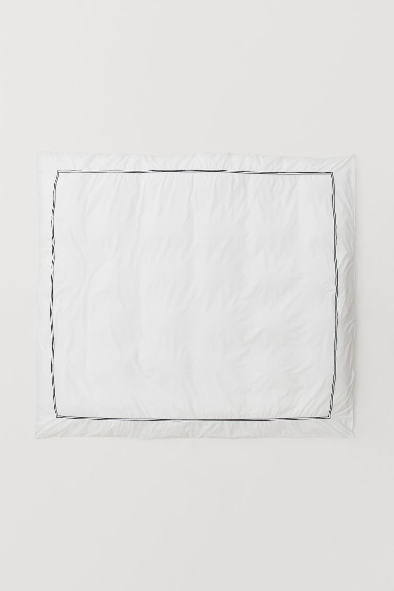 H & M - Cotton Percale Duvet Cover - White | H&M (US + CA)