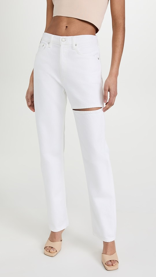 Lana Slice Jeans : Mid Rise Straight | Shopbop