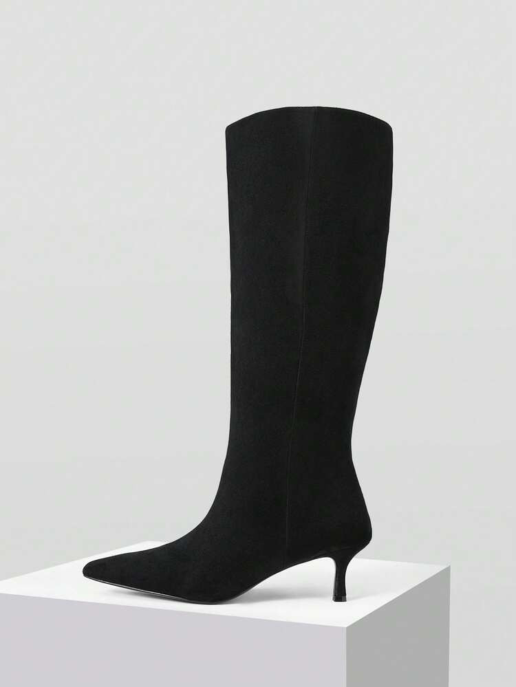 MOTF PREMIUM FRENCH POINT TOE HIGH HEEL KNEE-HIGH BOOTS FOR WOMEN FOR CHRISTMAS | SHEIN