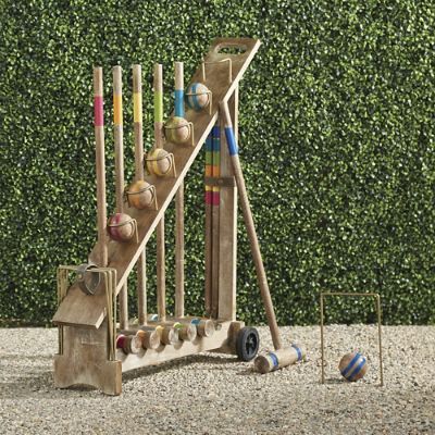 Atticus Croquet Set with Stand | Frontgate