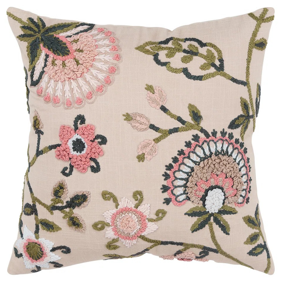 Rizzy Home  Square Cotton Pillow Cover and Insert & Reviews | Wayfair | Wayfair North America