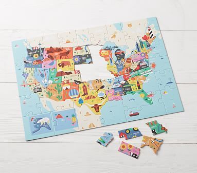 USA Geography Puzzle | Pottery Barn Kids