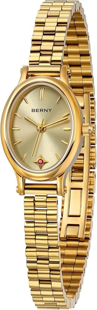 BERNY Gold Watches for Women Dainty Women's Wrist Watch, 3ATM Waterproof Fashion Small Ladies Bra... | Amazon (US)