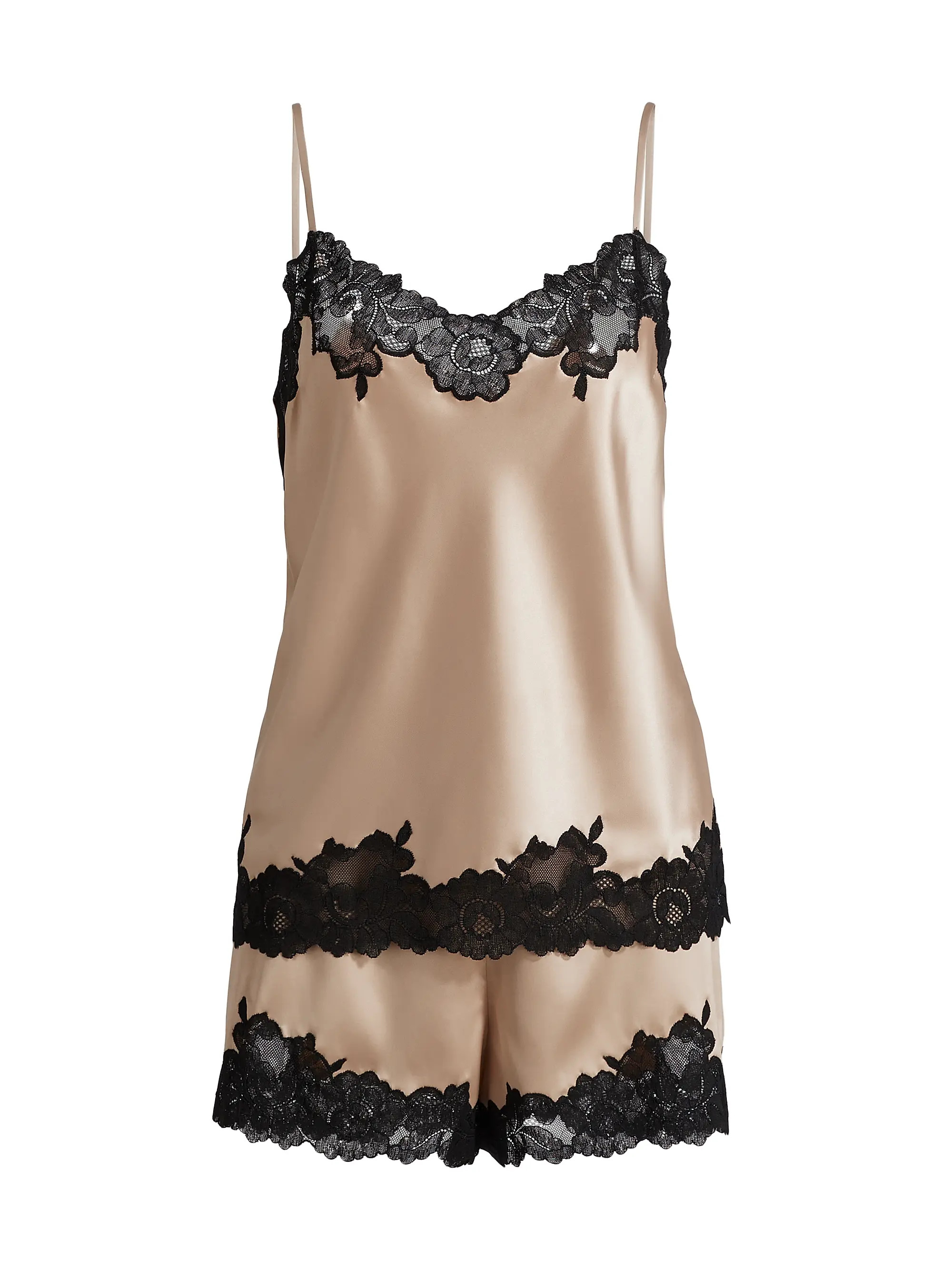 Natori Peony Glamour Satin Pajamas | Saks Fifth Avenue | Saks Fifth Avenue