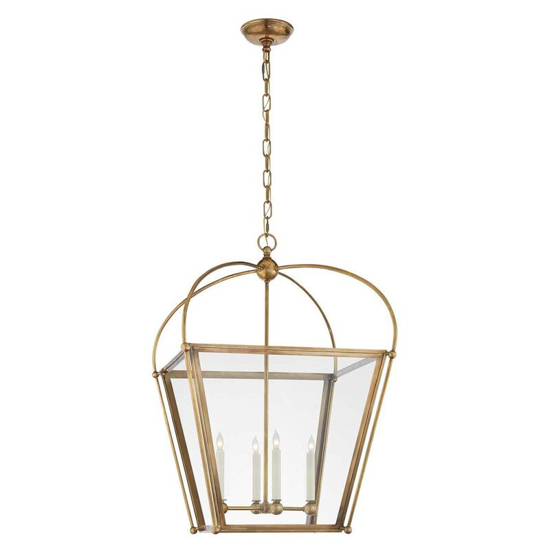 Plantation Lantern, Antique Brass | One Kings Lane