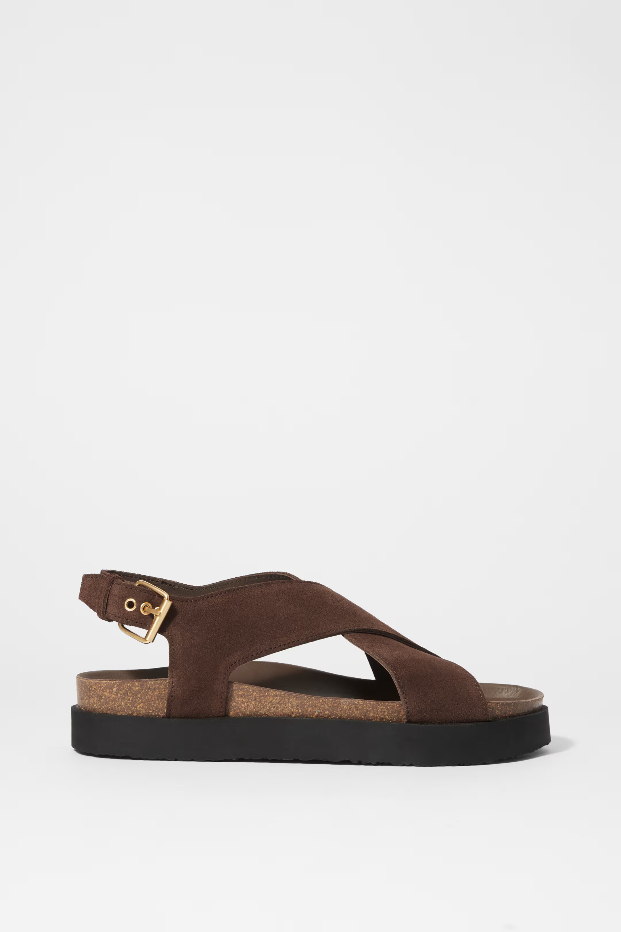 Sandales en cuir à lanières entrecroisées | H&M (FR, IT, ES, PT, BE)