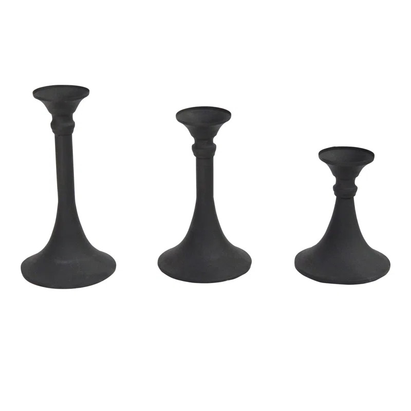 3 Piece Metal Candlestick Set | Wayfair North America