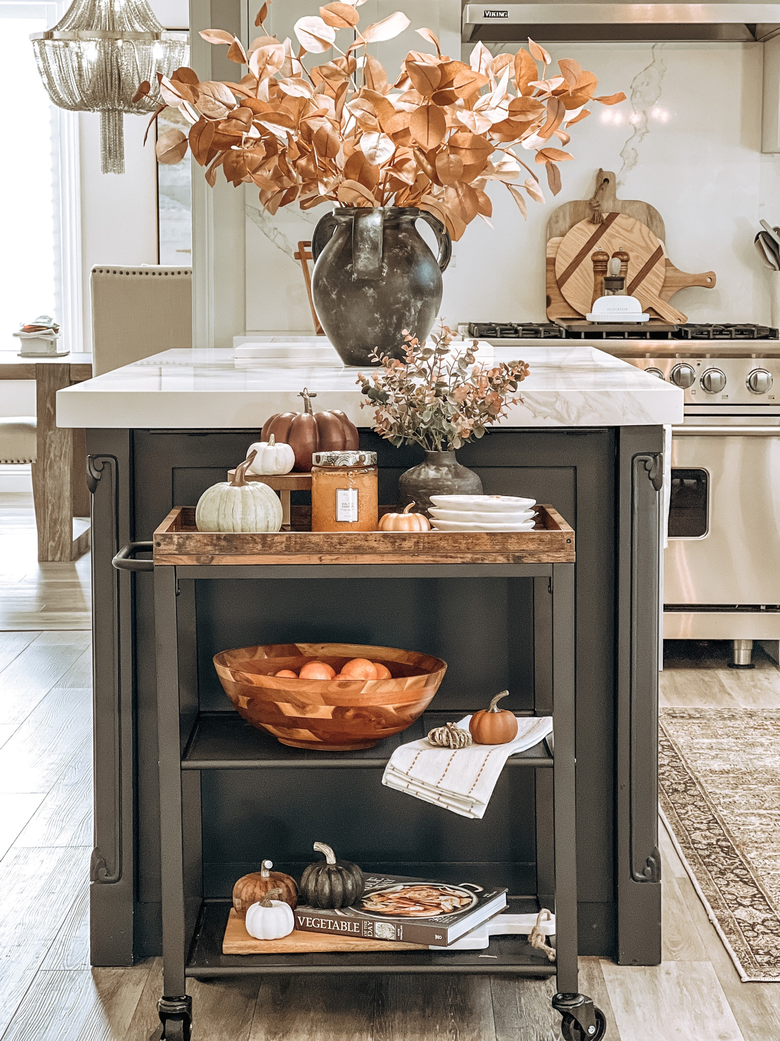 Seasonal bar cart style 

#LTKstyletip #LTKhome #LTKSeasonal