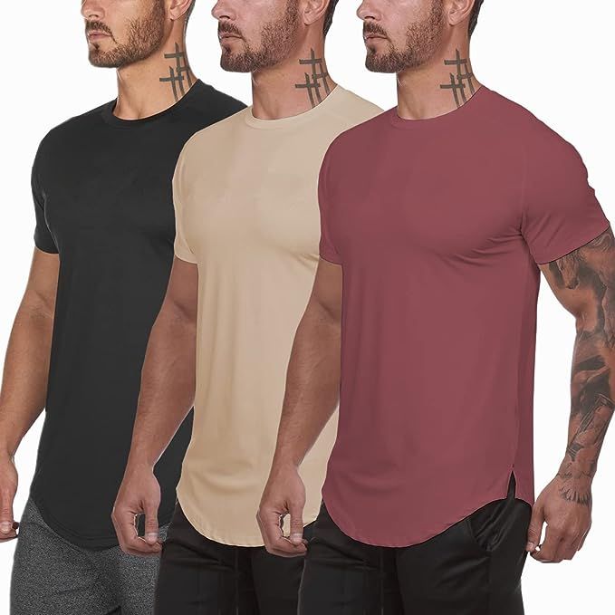 Muscle Killer 3 Pack Men's Gym Workout Bodybuilding Fitness Active Athletic T-Shirts Workout Casu... | Amazon (US)