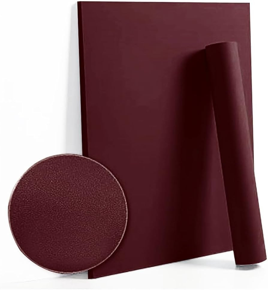 Dimoon 118''x17.7'' Red Peel and Stick Wallpaper Contact Paper Modern Self Adhesive Wall Paper Re... | Amazon (US)