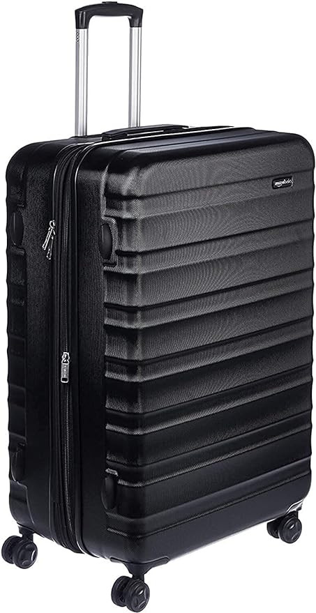 Amazon Basics 28-Inch Hardside Spinner, Black | Amazon (US)