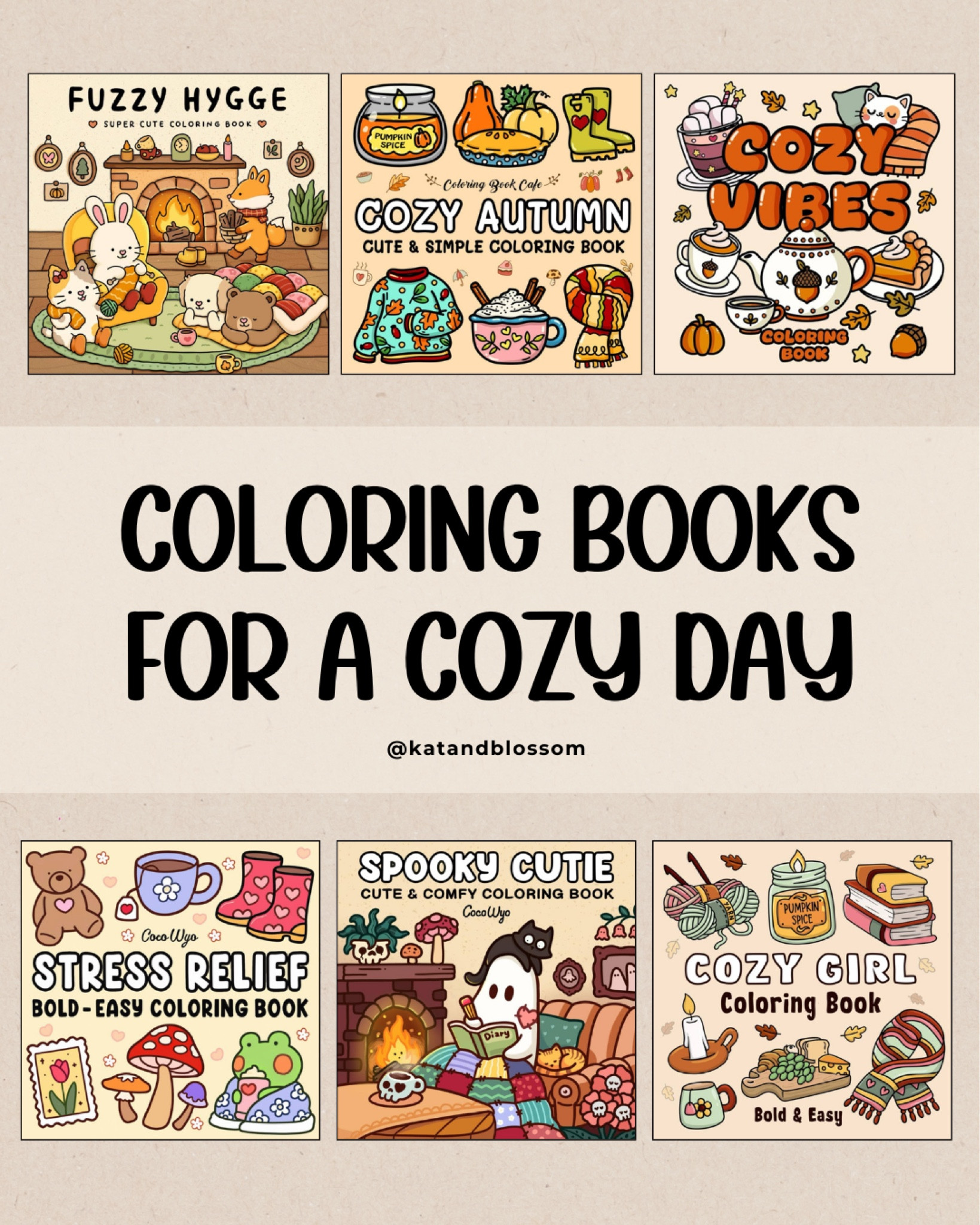 Use these coloring books to relax and have a cozy stress free day 

#LTKfindsunder50