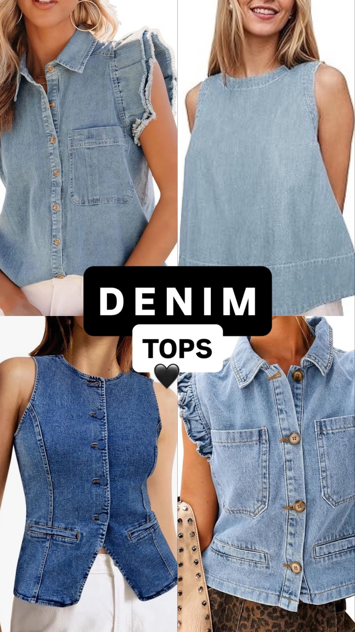 Essential DENIM TOPS all very affordable !

#LTKOver40