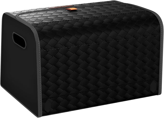 GMQ Leather Car Trunk Organizer for SUV,Car Organizers and Storage with Collapsible Storage, Larg... | Amazon (US)