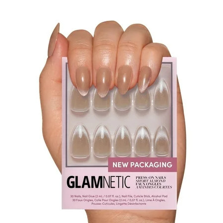 Glamnetic Press-On Nails – Honey Bun | Velvet Nude Almond Nails Salon Quality 30 Count | Walmart (US)