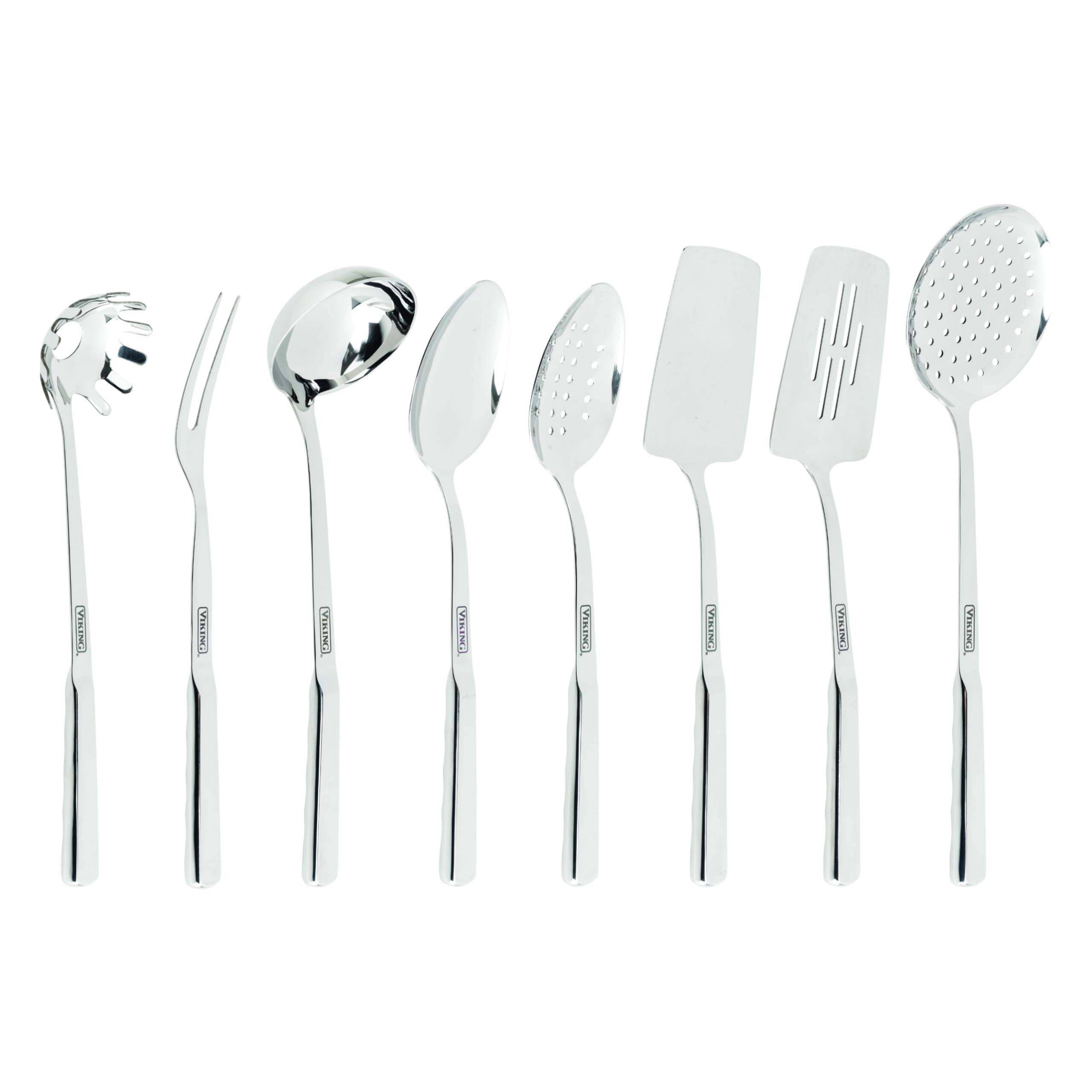 Viking Kitchen Utensils Set, 8 Piece Stainless Steel Cooking Utensil Set, Includes Spatulas, Spoo... | Amazon (US)