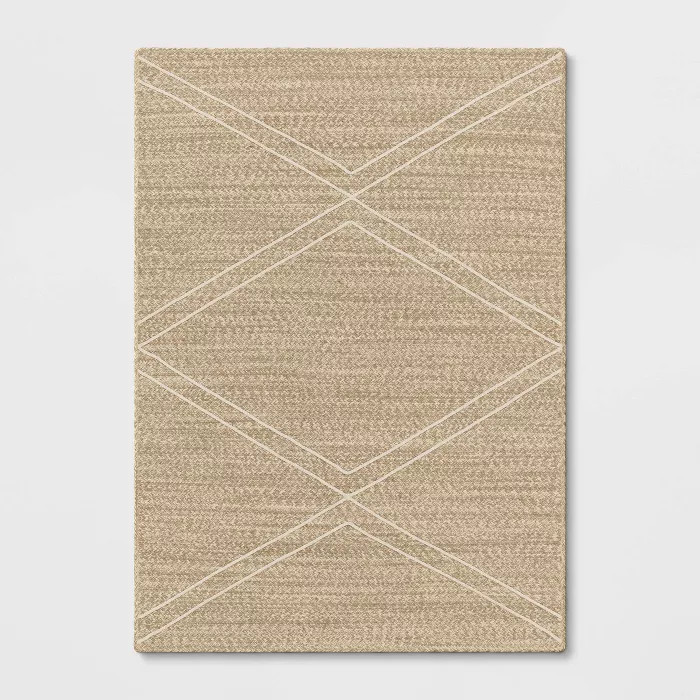 Braided Diamond Outdoor Rug - Threshold™ | Target