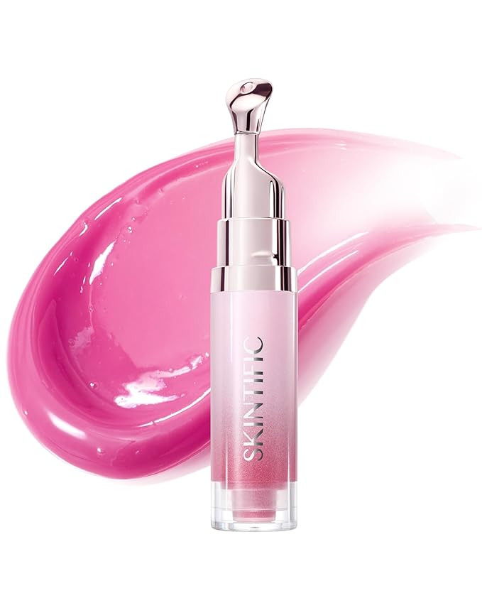 Peptide Brightening Lip Serum, Hydrating & Plumping Tinted Lip Gloss, Moisturizing Lip Balm with ... | Amazon (US)