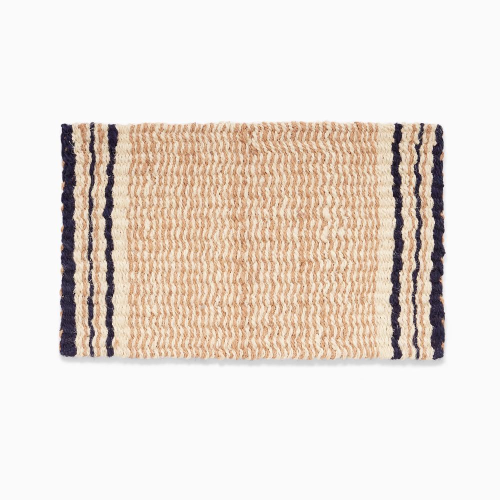 Woven Coir Striped Doormat, 18x30, Neutral | West Elm (US)