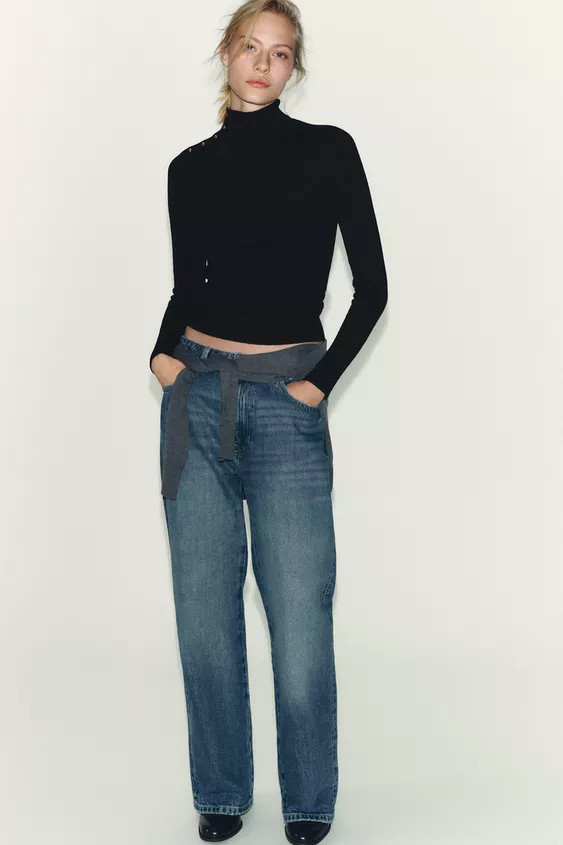 BUTTON KNIT SWEATER | Zara US