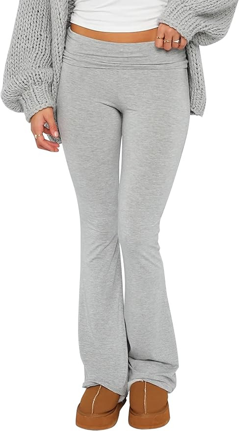 Meladyan Women’s Flare Yoga Pants Casual Basic Bootcut Flare Leggings Buttery Soft Waisted Work... | Amazon (US)