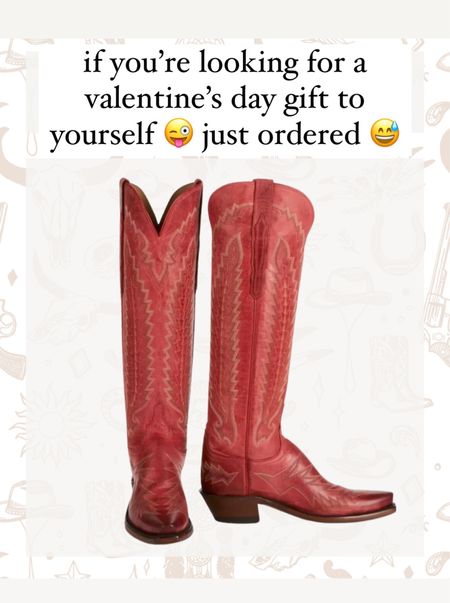 just ordered these as a happy valentine’s day present to myself 😜 valentines gifts — red cowgirl boots 

#LTKstyletip #LTKshoecrush #LTKGiftGuide