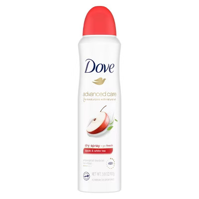 Dove Advanced Care Apple & White Tea 48-Hour Antiperspirant & Deodorant Dry Spray - 3.8oz | Target