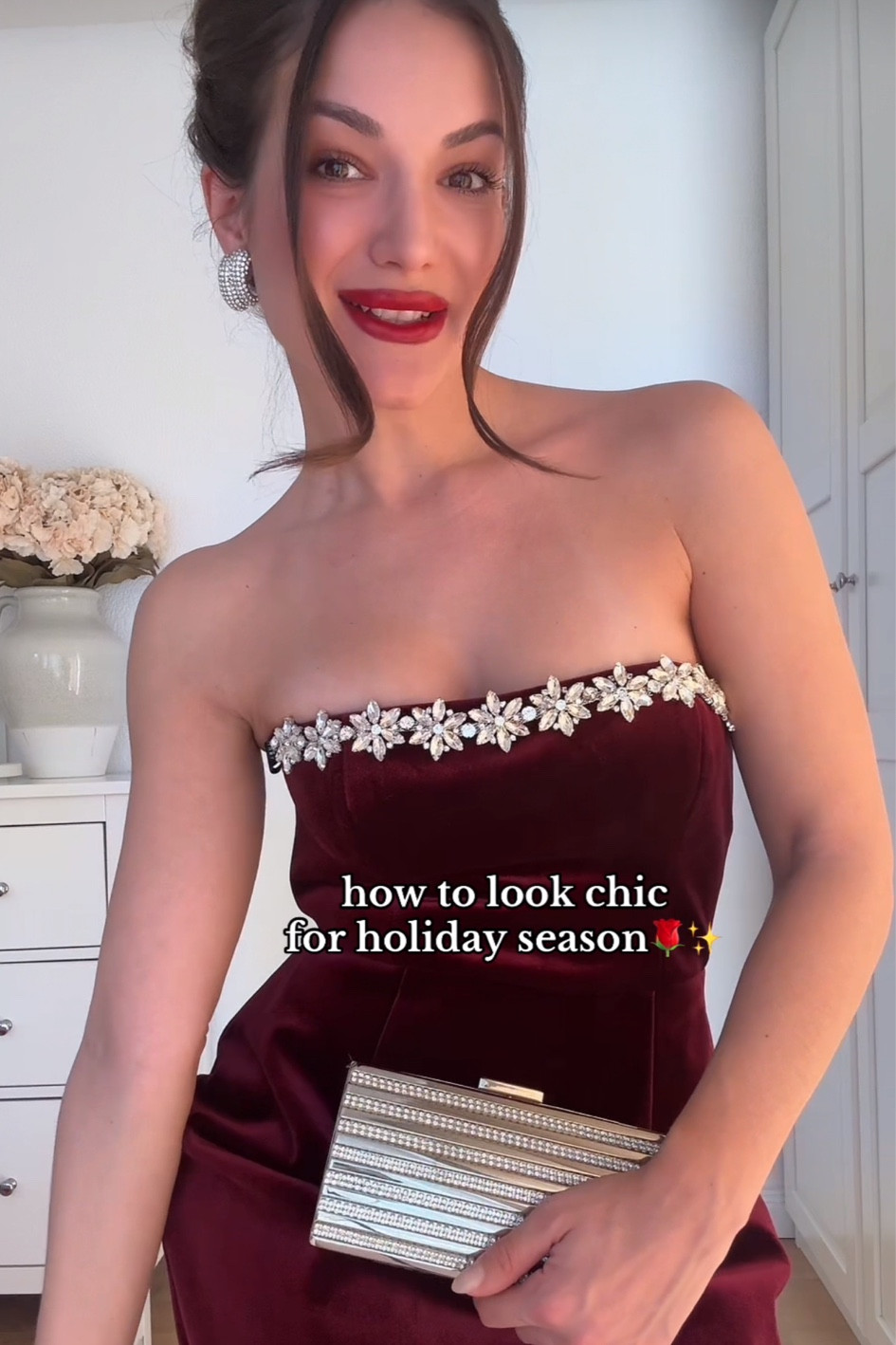 elegant festive dress🌹✨

#LTKHoliday