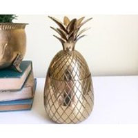 Vintage Brass Pineapple Box, Candle Holder, Container, Small 7.5, Made in India | Etsy (US)