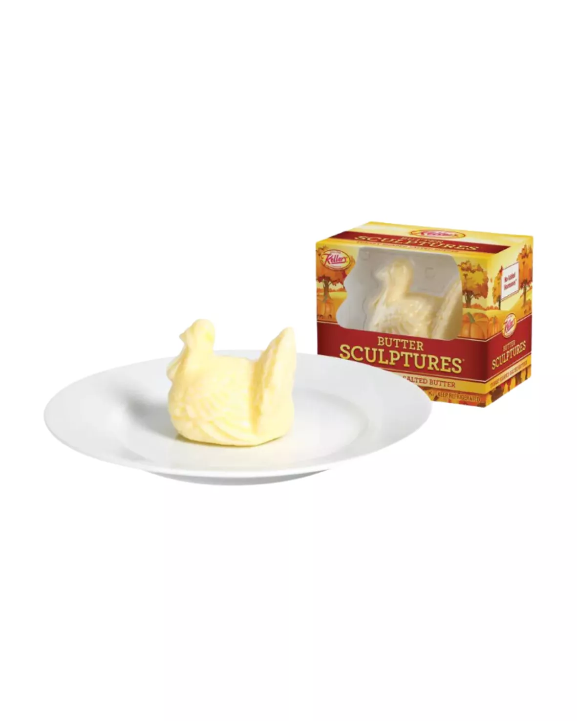 Keller's Butter Sculptures Turkey Shaped Butter, 4 Oz. 