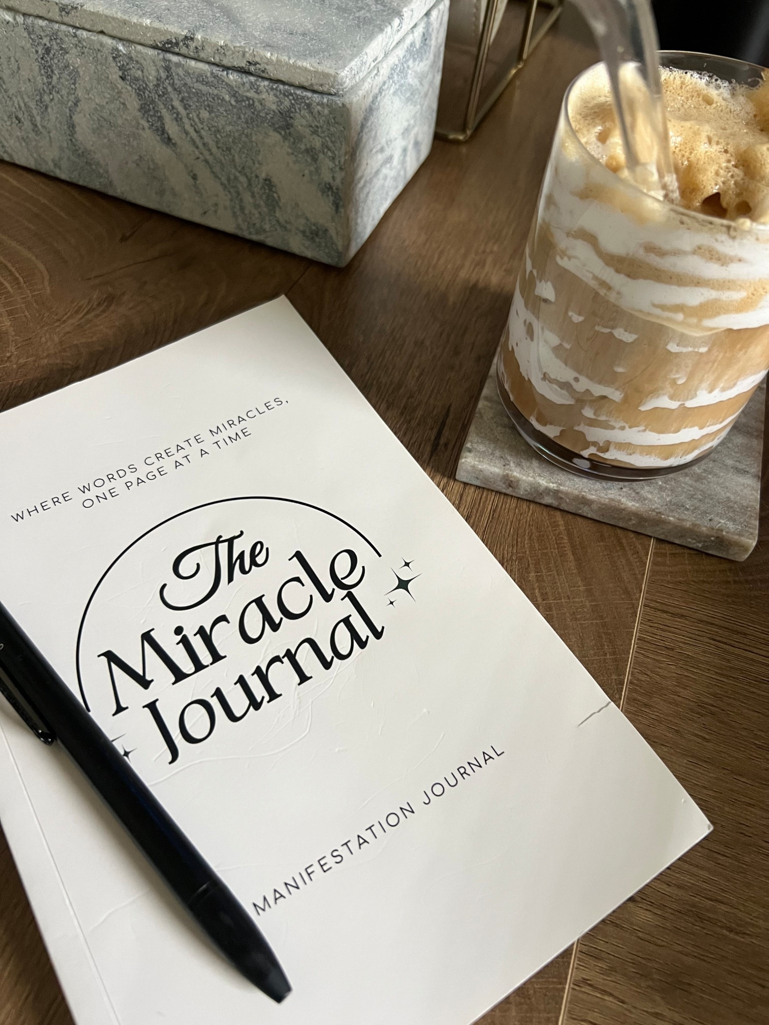 Iced latte and morning Affirmations ✨ 
 Coffee lover. Amazon finds. New year resolution. Manifesting journey 

#LTKGiftGuide #LTKU