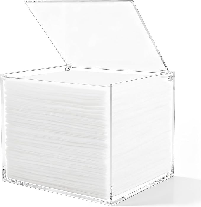 Clear Acrylic Disposable Face Towel Holder-Compatible with Clean Skin Club Facial Towel XL, Acryl... | Amazon (US)