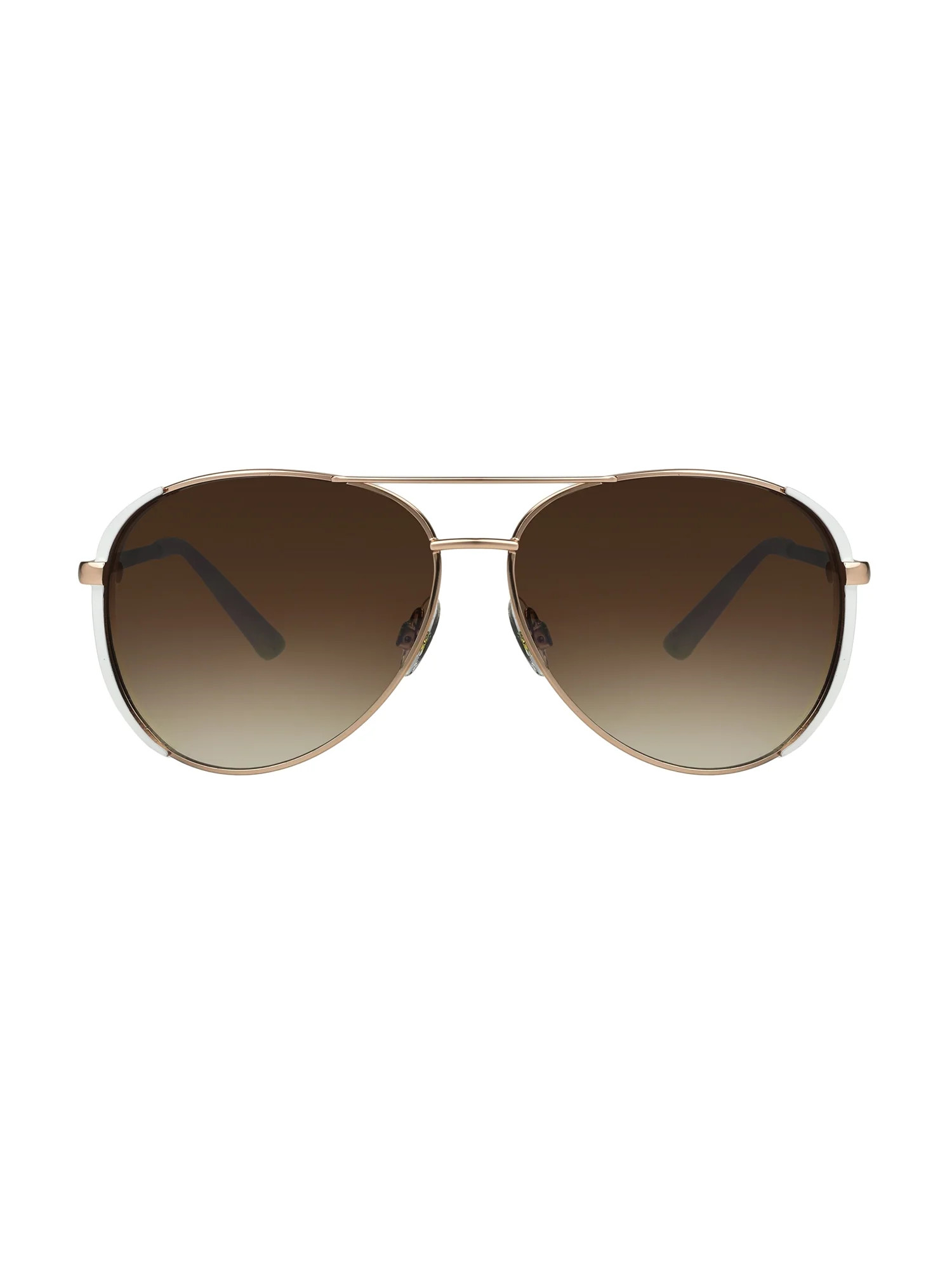 Foster Grant Women's Aviator Matt Gold Rose Sunglasses | Walmart (US)