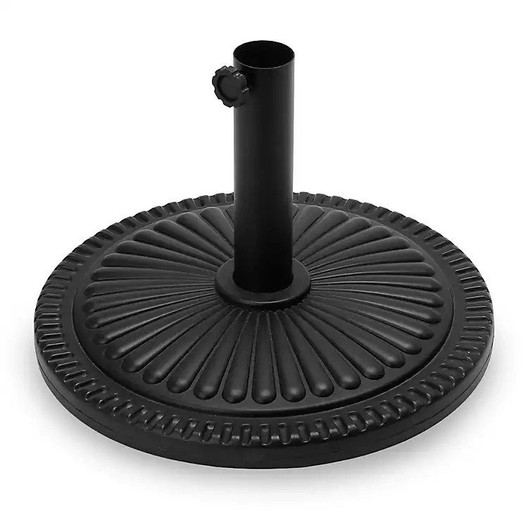 New! Black Outdoor Umbrella Holder | Kirklands