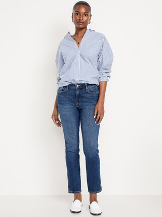 Curvy High-Waisted Vintage Slim Jeans | Old Navy (US)