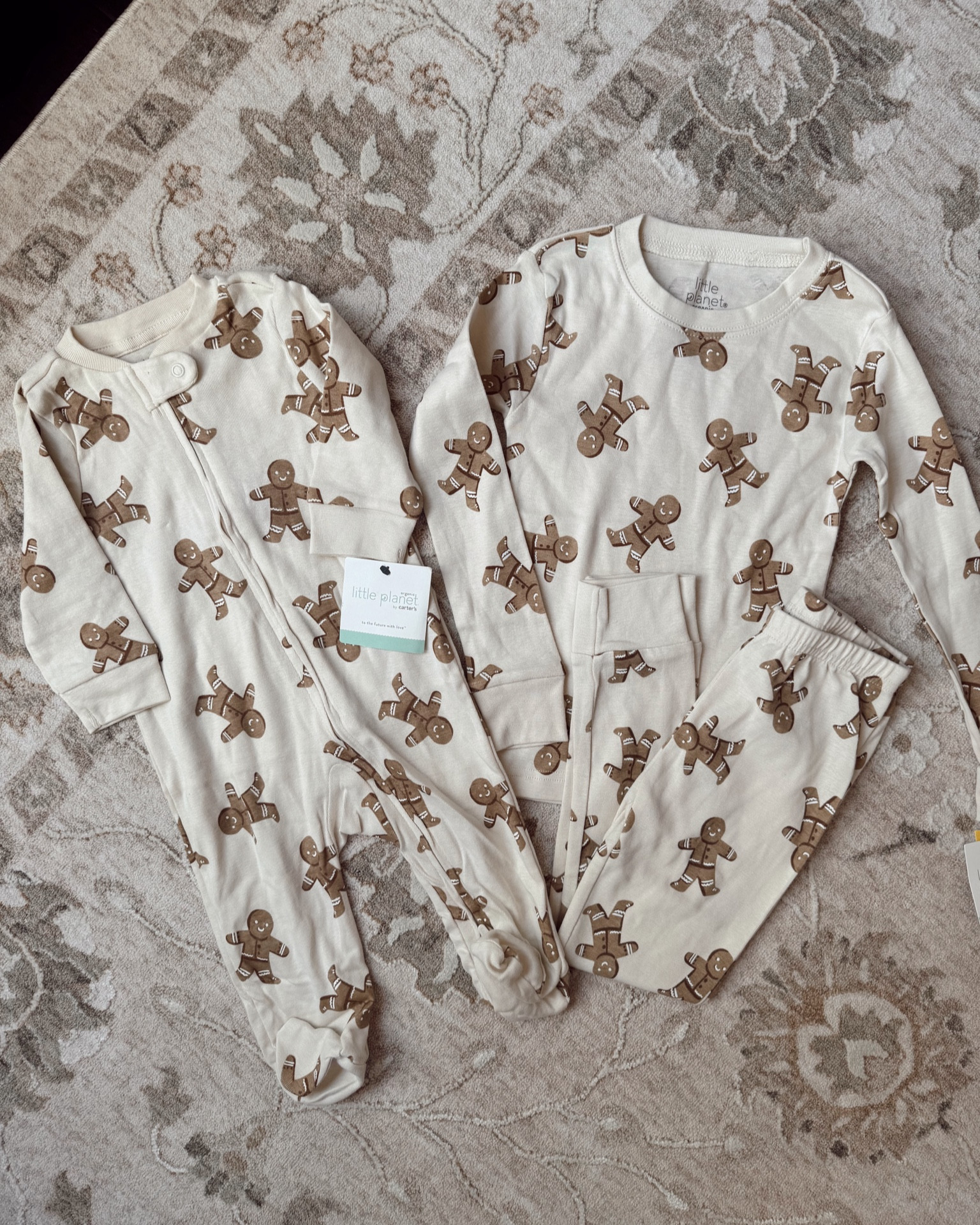 The cutest neutral gingerbread pajamas for the kids!! On sale and so soft 🥰🤎

Christmas pajamas, babygirl PJs, toddler boy pajamas, matching siblings, Christmas, holiday pajama set 

#LTKKids #LTKBaby #LTKFamily