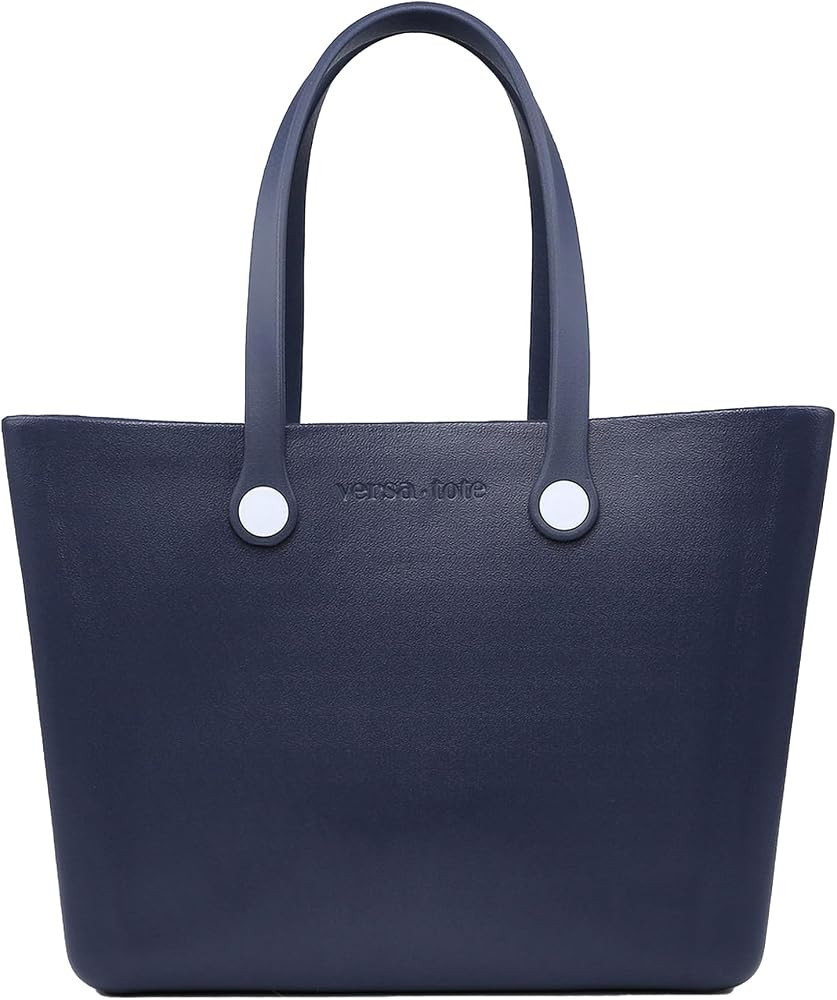 JEN & CO. Carrie Textured Versa Tote Bag - Large Rubber Tote Bags, Women's Waterproof Beach, Util... | Amazon (US)